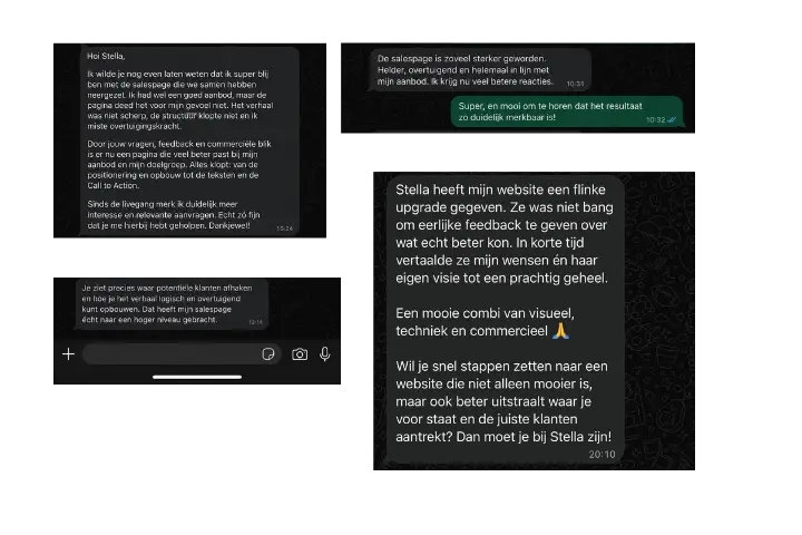 Testimonials monetize je salespage